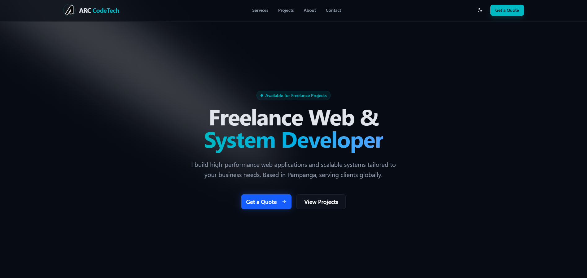 Professional Website Portfolio preview
